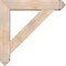 Ekena Millwork Traditional Arts and Crafts Smooth Bracket w/ Offset Brace, Douglas Fir, 7 1/2"W x 38"D x 38"H BKT0806X38X38TRA03SDF - alternate 3